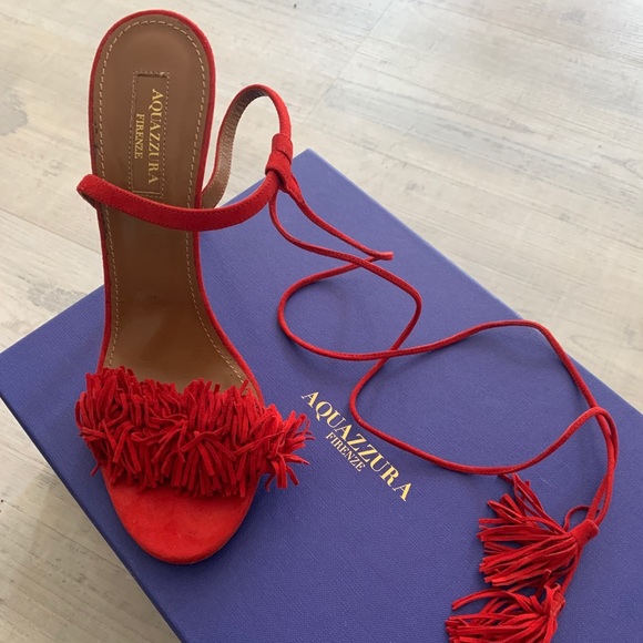 Aquazzura Shoes - Aquazzurra Red Lipstick Sandals